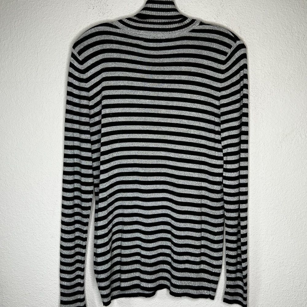 Joseph A Striped Turtleneck Sweater - Picture 4 of 7